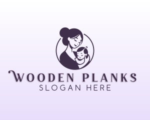 Mom Child Adoption logo design