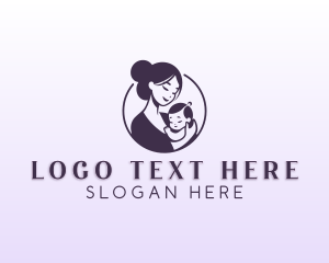 Pediatrician - Mom Child Adoption logo design
