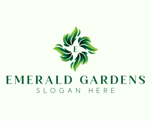 Leaf Plant Garden logo design