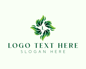 Aesthetic - Leaf Plant Garden logo design