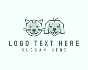 Cat Dog Pet Care logo design