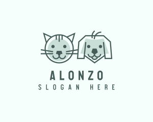 Cat Dog Pet Care logo design