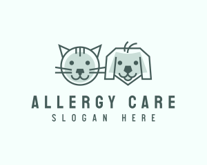 Cat Dog Pet Care logo design