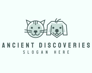 Cat Dog Pet Care logo design