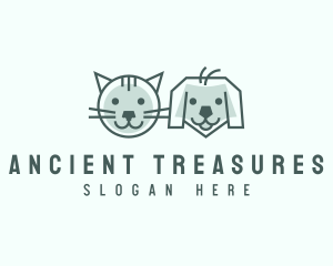 Cat Dog Pet Care logo design