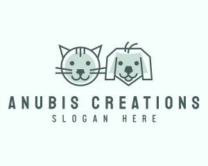 Cat Dog Pet Care logo design