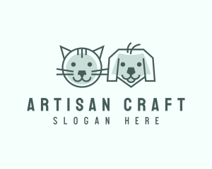 Cat Dog Pet Care logo design