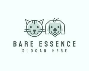 Cat Dog Pet Care logo design