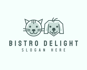 Cat Dog Pet Care logo design