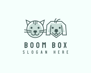 Cat Dog Pet Care logo design