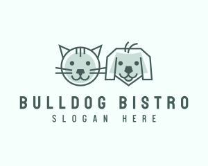 Cat Dog Pet Care logo design