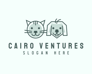 Cat Dog Pet Care logo design