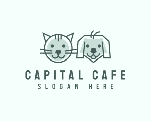 Cat Dog Pet Care logo design