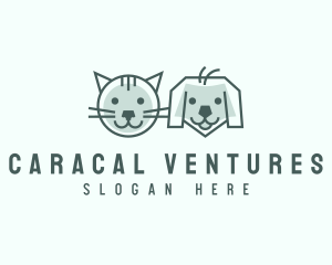 Cat Dog Pet Care logo design