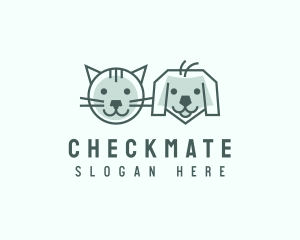 Cat Dog Pet Care logo design