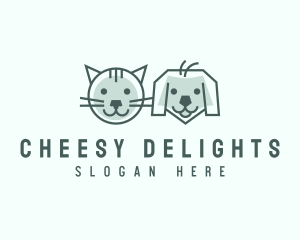 Cat Dog Pet Care logo design