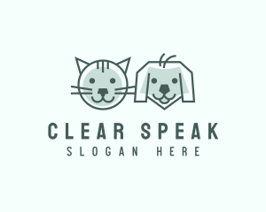 Cat Dog Pet Care logo design