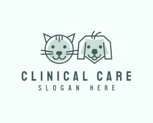 Cat Dog Pet Care logo design