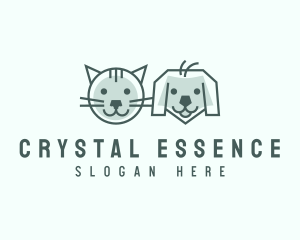 Cat Dog Pet Care logo design