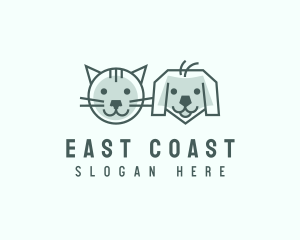 Cat Dog Pet Care logo design