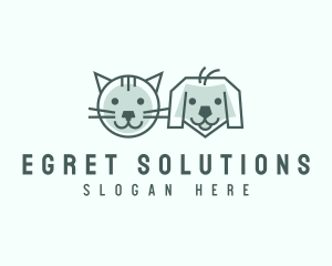 Cat Dog Pet Care logo design