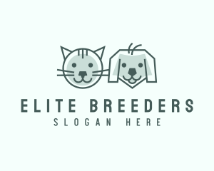 Cat Dog Pet Care logo design