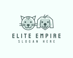 Cat Dog Pet Care logo design