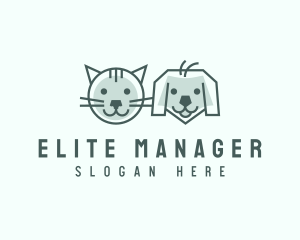 Cat Dog Pet Care logo design