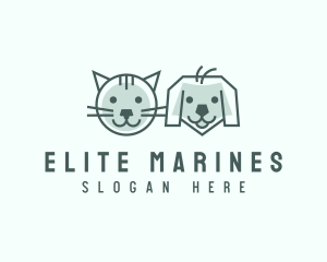 Cat Dog Pet Care logo design