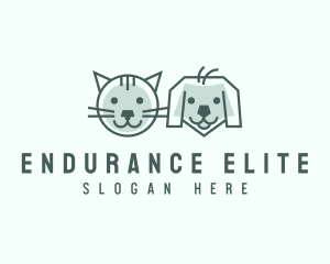 Cat Dog Pet Care logo design