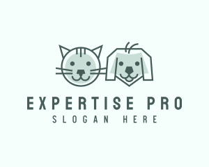 Cat Dog Pet Care logo design