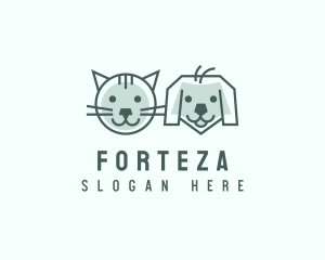 Cat Dog Pet Care logo design