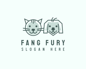 Cat Dog Pet Care logo design