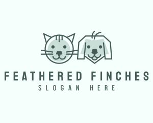 Cat Dog Pet Care logo design