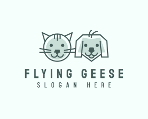 Cat Dog Pet Care logo design