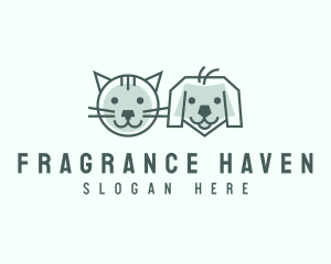 Cat Dog Pet Care logo design