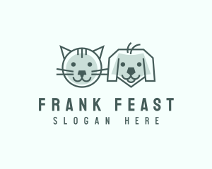 Cat Dog Pet Care logo design