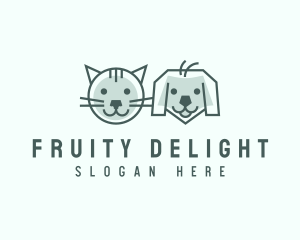 Cat Dog Pet Care logo design