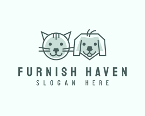 Cat Dog Pet Care logo design