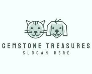 Cat Dog Pet Care logo design