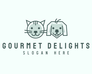 Cat Dog Pet Care logo design