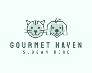 Cat Dog Pet Care logo design