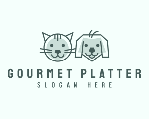 Cat Dog Pet Care logo design