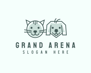 Cat Dog Pet Care logo design