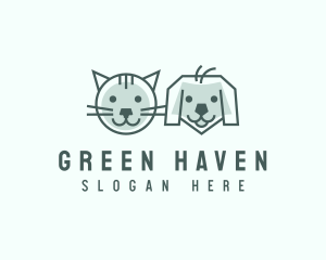 Cat Dog Pet Care logo design