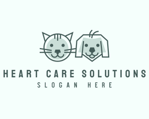 Cat Dog Pet Care logo design