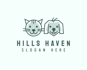 Cat Dog Pet Care logo design