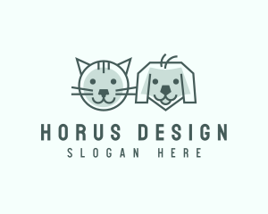 Cat Dog Pet Care logo design