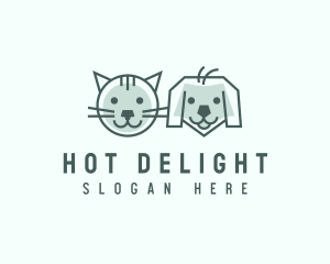 Cat Dog Pet Care logo design