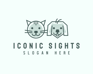 Cat Dog Pet Care logo design